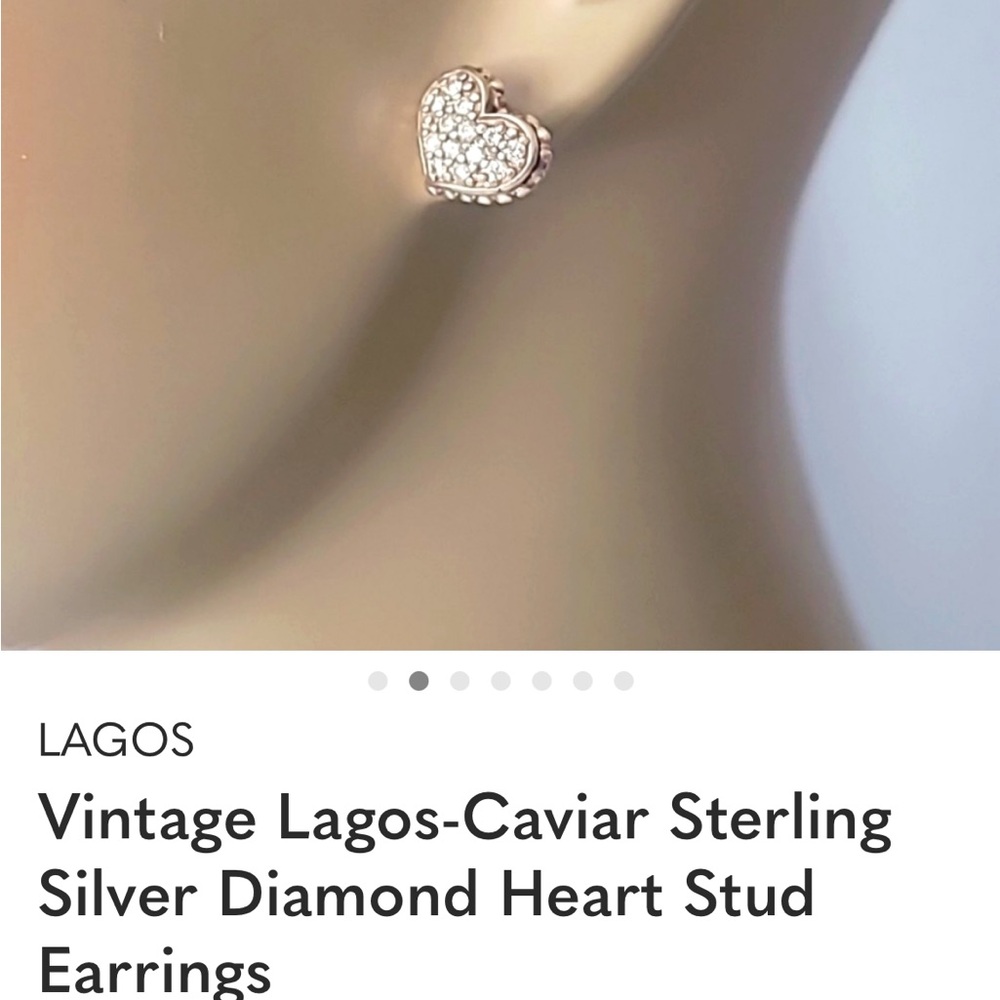 LAGOS Diamond Heart Earrings
